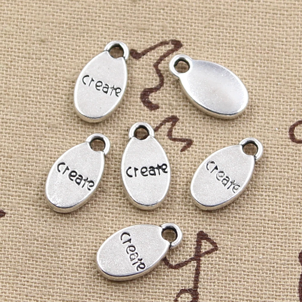 8 шт. Подвески inspire believe wish love 15x8 мм Античные посеребренные для самостоятельного