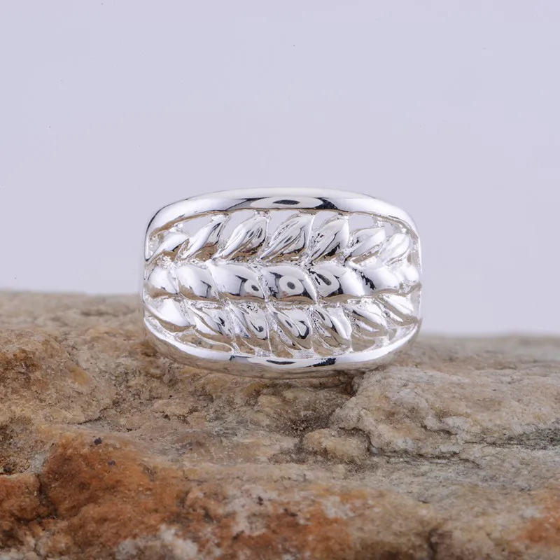 Круговое блестящее оптовое серебряное кольцо 925 модное ювелирное 925sterling-silver ZVBDEFMS