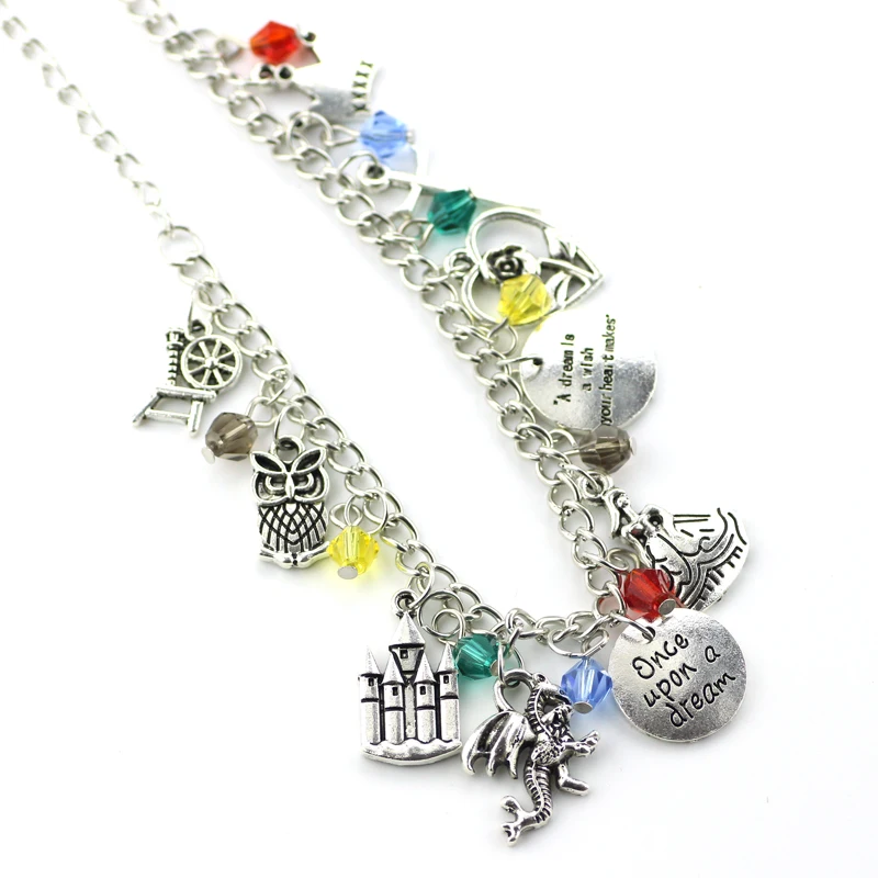 Beauty and the Beast Bracelets &amp Bangles Bell's Jewelry Once Upon A Time Charm Partners in Crime Bracelet Sword Pendant | Украшения