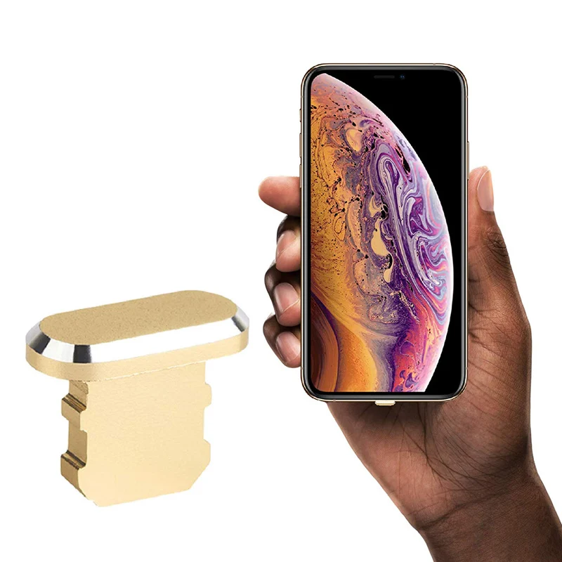 Металлическая заглушка для зарядного устройства с защитой от пыли IPhone 5 5S 6 7 Plus 8 X