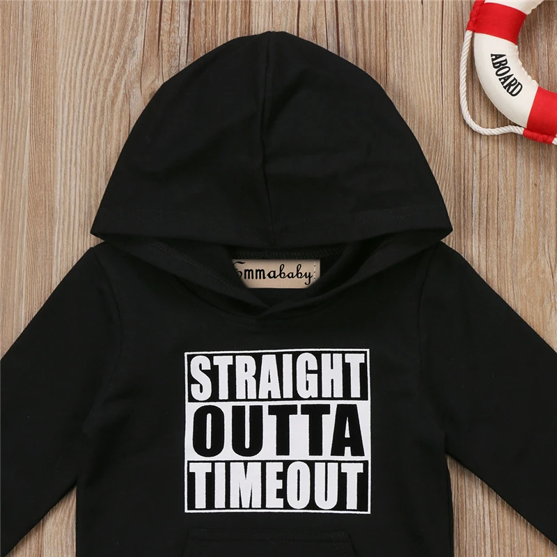 Детская Толстовка Новинка 2017 года пуловер с буквенным принтом для мальчиков и