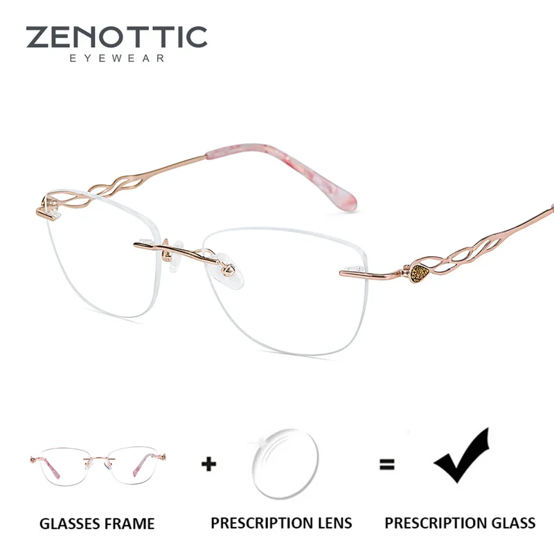 ZENOTTIC титановый рецепт очки для женщин AX1272| |