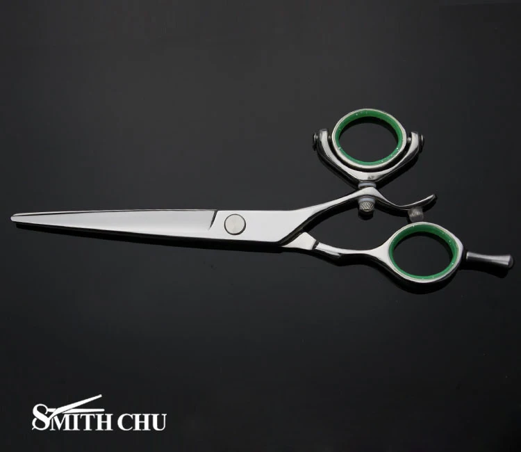 6.0 in. Professional Hairdressing Scissors 62HRC JP440C Straight cutting rotating handle free shipping by Hong Kong post air | Красота и