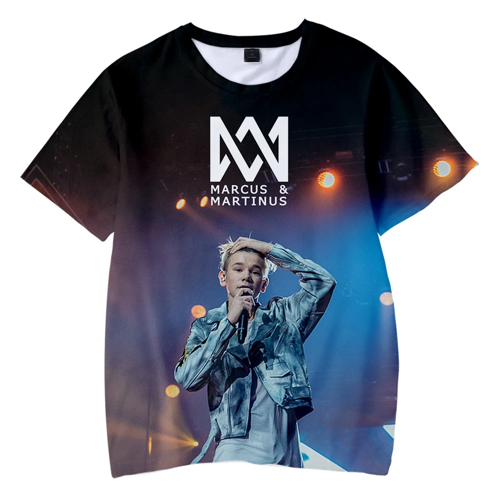 Marcus& Martinus/Детские футболки с 3D принтом, модные летние футболки с короткими рукавами, Лидер продаж года, Повседневная Уличная одежда, детские футболки