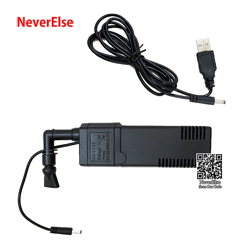 USB Настольная аквариумная маленькая рыбка светодиодное освещение водяной насос