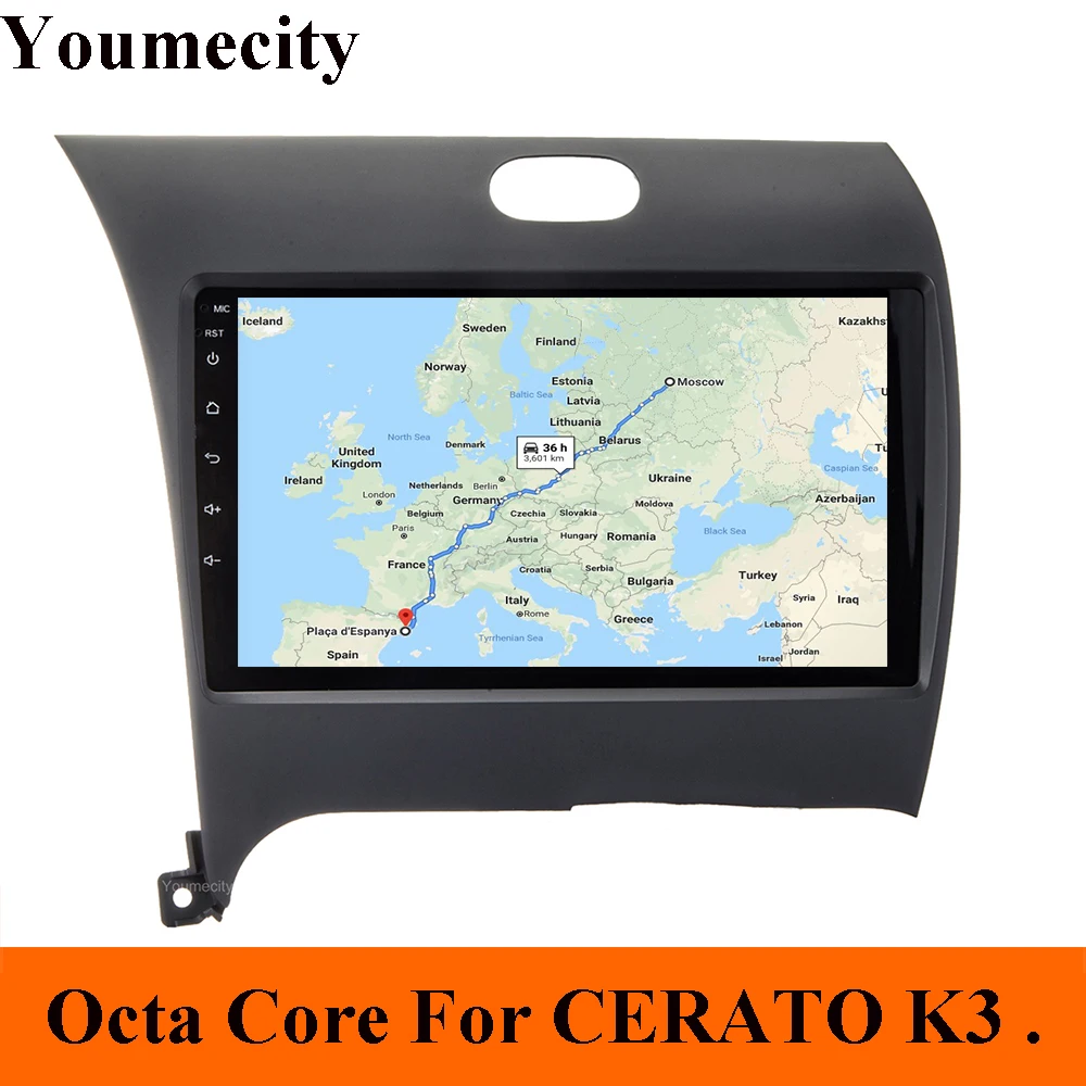 Youmecity Android 9,0 автомобильный dvd-плеер для Kia CERATO K3 FORTE 2007- головное устройство радио видео GPS wifi ips экран Восьмиядерный 2DIN