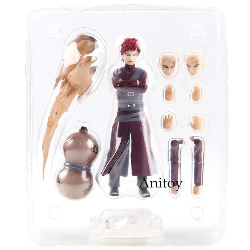 S.h. Figuarts Naruto шиппууден Наруто фигурку Гаара ПВХ, Коллекционная модель, игрушка - Цвет: in bag