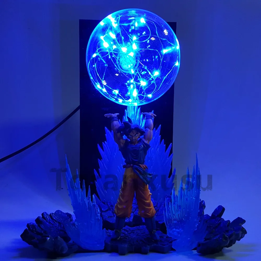 Dragon Ball Z Son Goku Spirit Bomb DIY светодиодный ночник аниме Dragon Ball Z DBZ светодиодный настольный светильник Сон Гоку фигурка куклы