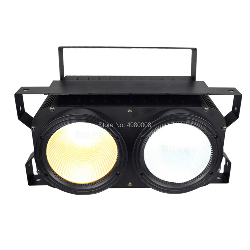 2 глаза 2x100 Вт Светодиодный светильник 200 COB Par теплый белый + холодный в 1 DMX512