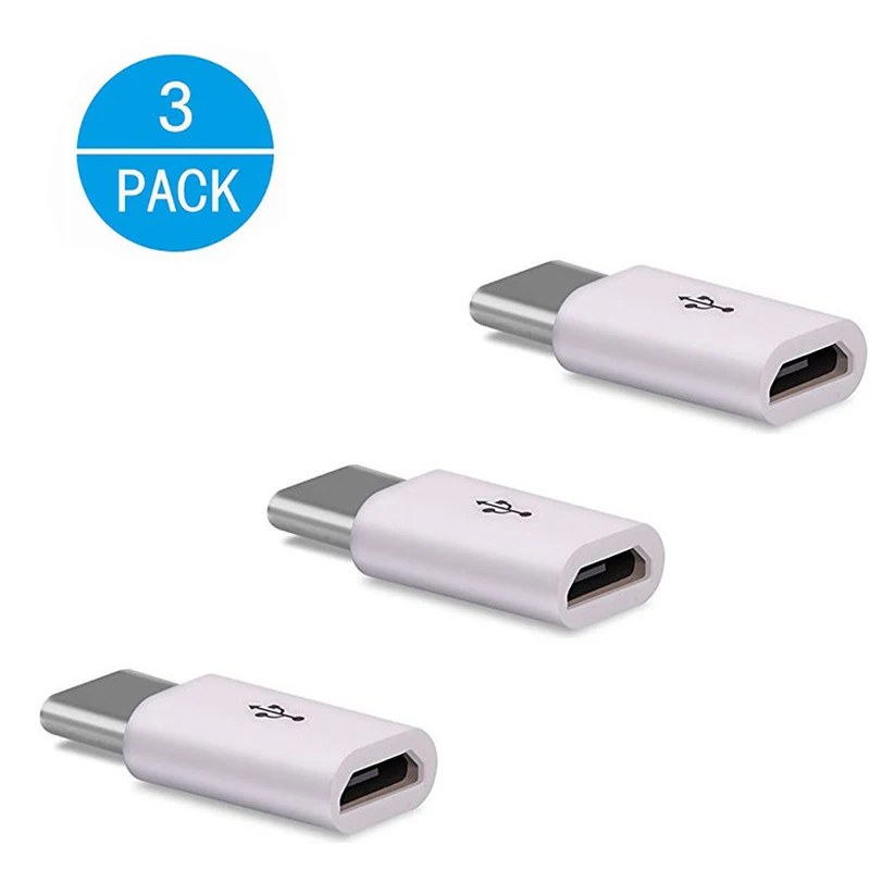 3 pack 3Pack Otg Micro Usb To Type C Cable Adapter Usb Type-c Converter Adaptador for Samsung S9 S8 Oneplus Xiaomi Huawei Fast Charger - Цвет: 3 pack