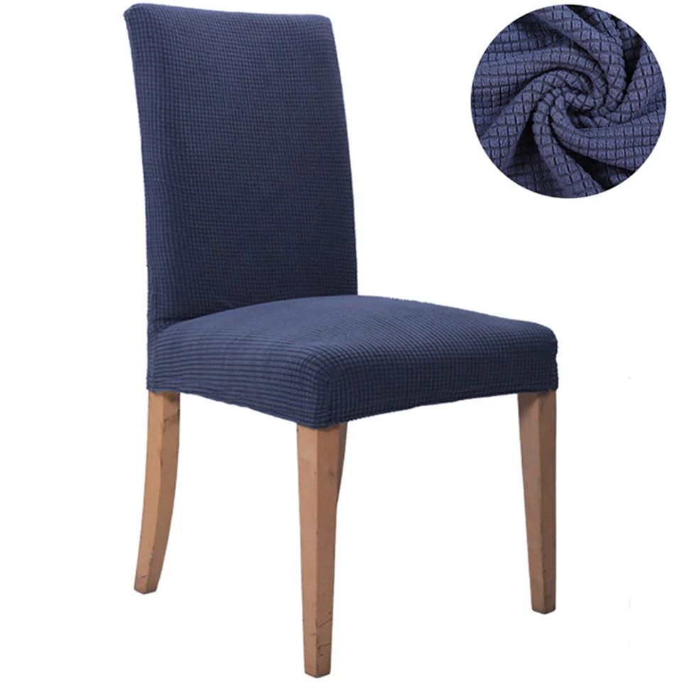 

Polar Fleece Fabric Chair Cover Modern Spandex Chair Covers For Kitchen/Wedding/Dining Room Elastic Banquet Chair Covers