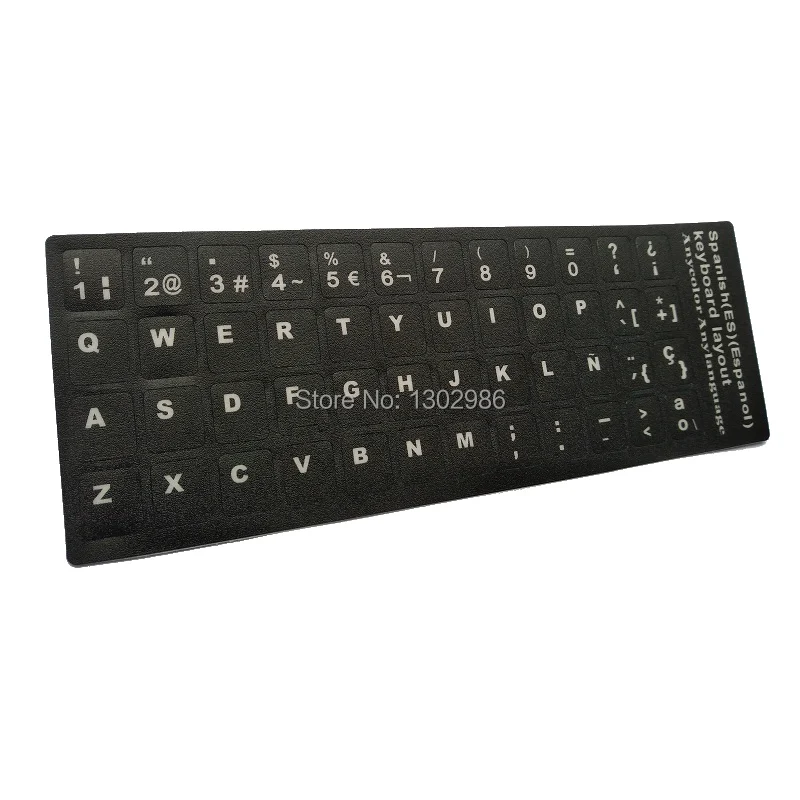 3 шт. наклейки для клавиатуры с буквами испанского алфавита|keyboard sticker|keyboard papersticker