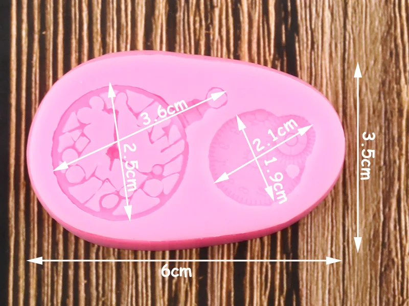 Clock Silicone Mold Watches Fondant Resin Fimo Clay Mould Cake Decorating Tools Kitchen Baking Chocolate Candy Moulds