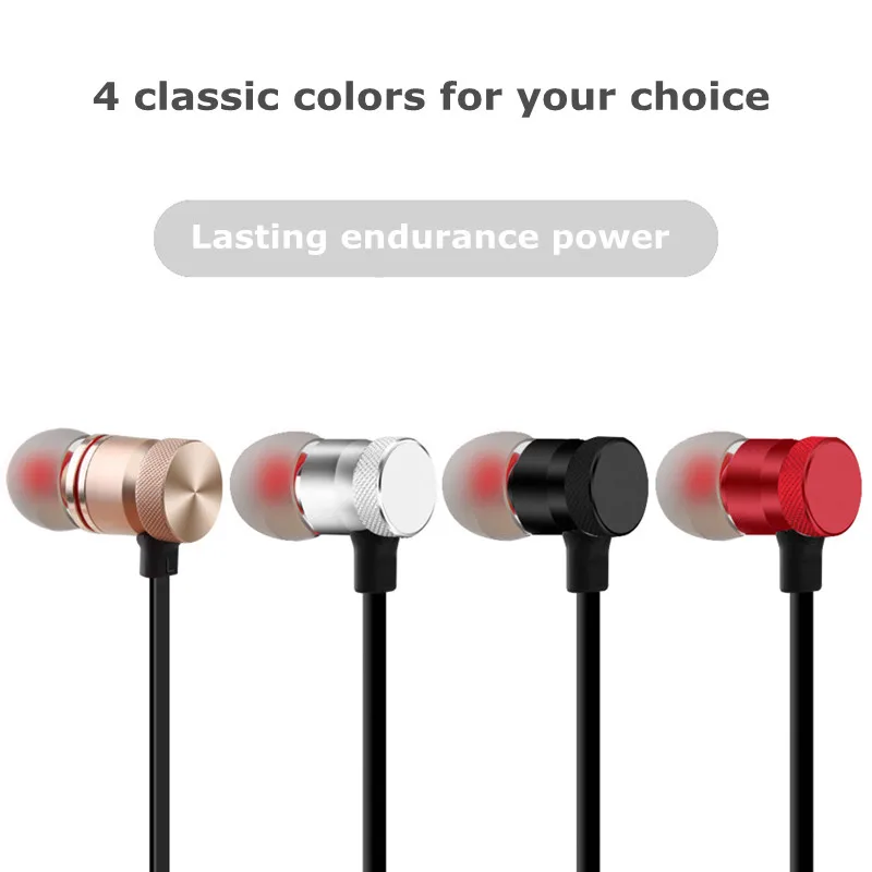 GutsyMan Bluetooth беспроводные наушники спортивные стерео магнитные наушники с микрофоном наушники гарнитуры для iPhone Android смартфонов