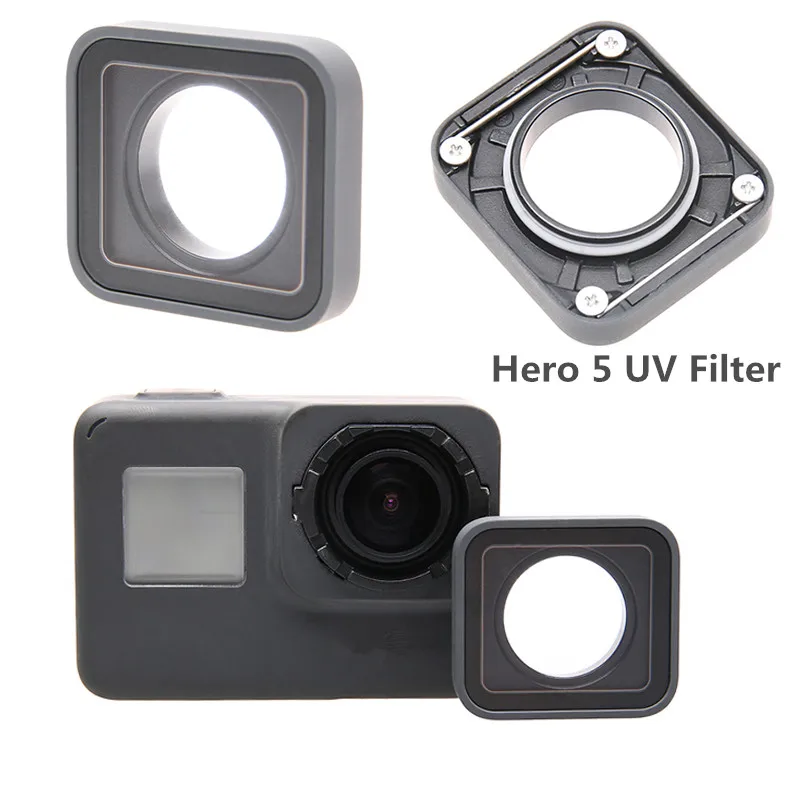 УФ фильтр для Go Pro HERO5 Black Edition Защитная крышка объектива камеры GoPro HERO 6 5 Аксессуары