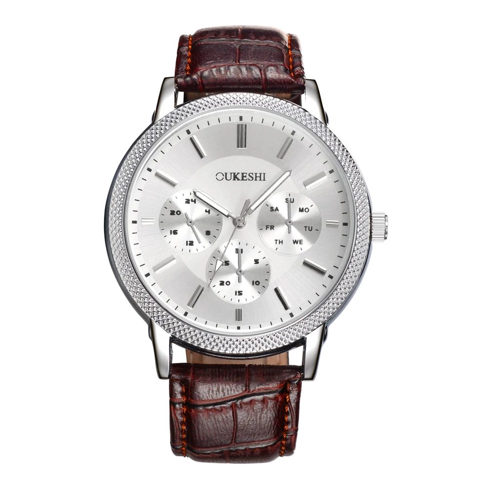 

Fashion Leather Strap Quartz Casual Mens Watches Luxury Brand Top Quality Decaration Eyes Relogio Masculino Montre Homme Clock