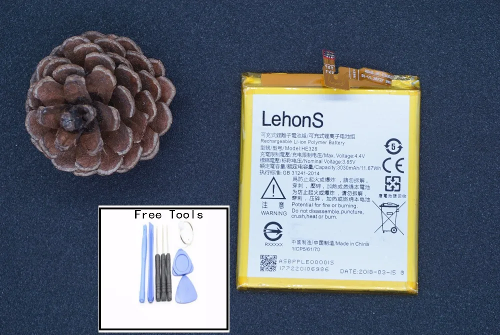LehonS Новое поступление 3030 mAh/11.67Wh замена сотового телефона литий полимерный