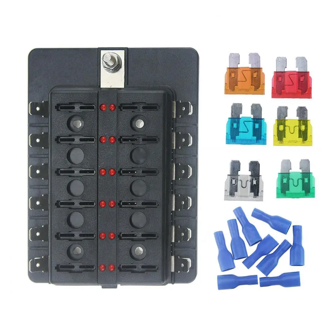 Лезвие предохранитель коробка держатель индикатор комплект из нержавеющей