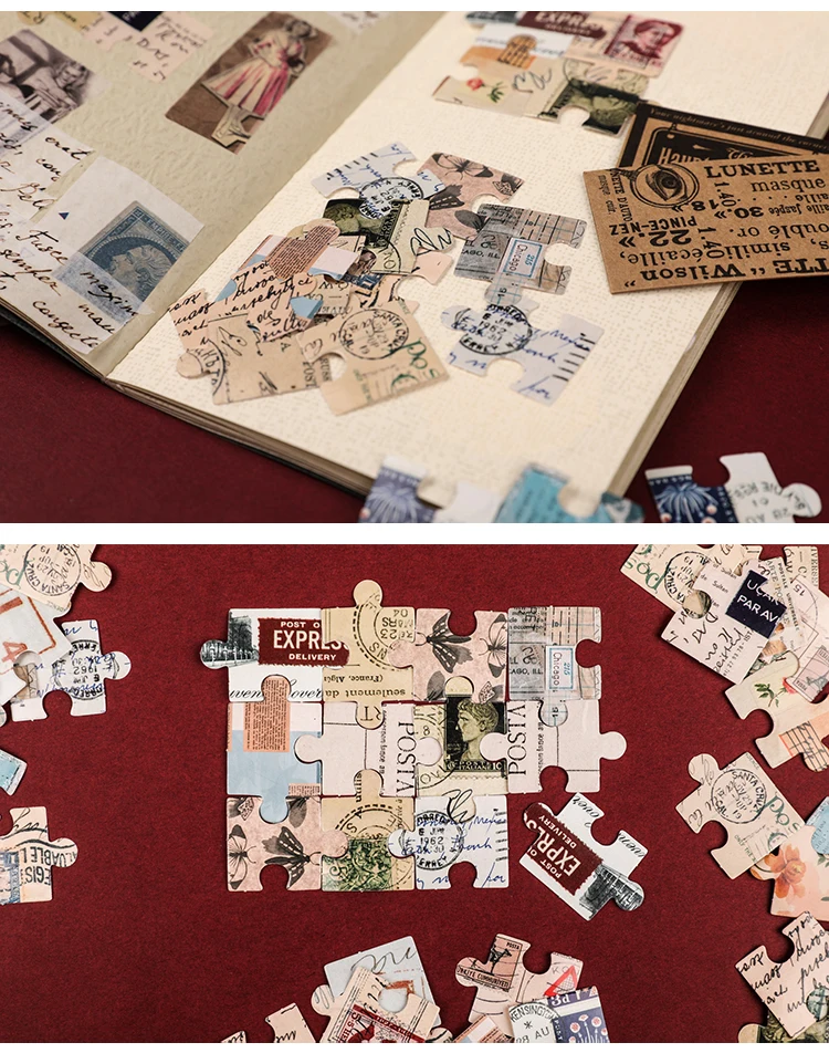 46 шт./кор. в винтажном стиле ретро головоломка милый штучной упаковке кавайные