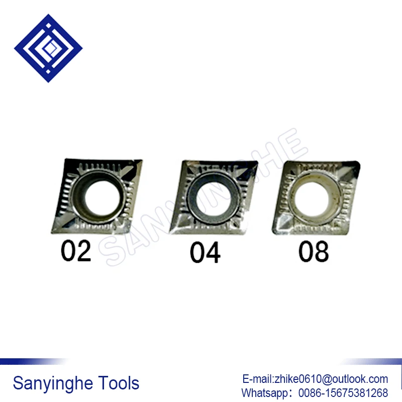 

free shipping high quality sangyinghe 10pcs/lots CCGT060202-AK K30 CCGT060204-AK K30 cnc carbide turning inserts for aluminum