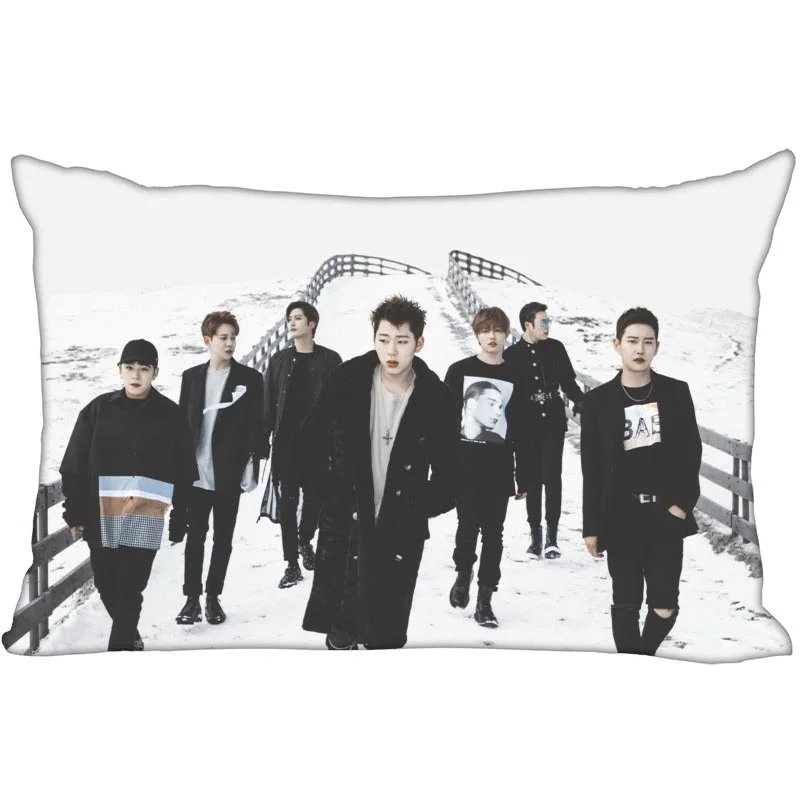 Новое поступление Корейская наволочка Pop Block B с двухсторонним принтом сатиновые