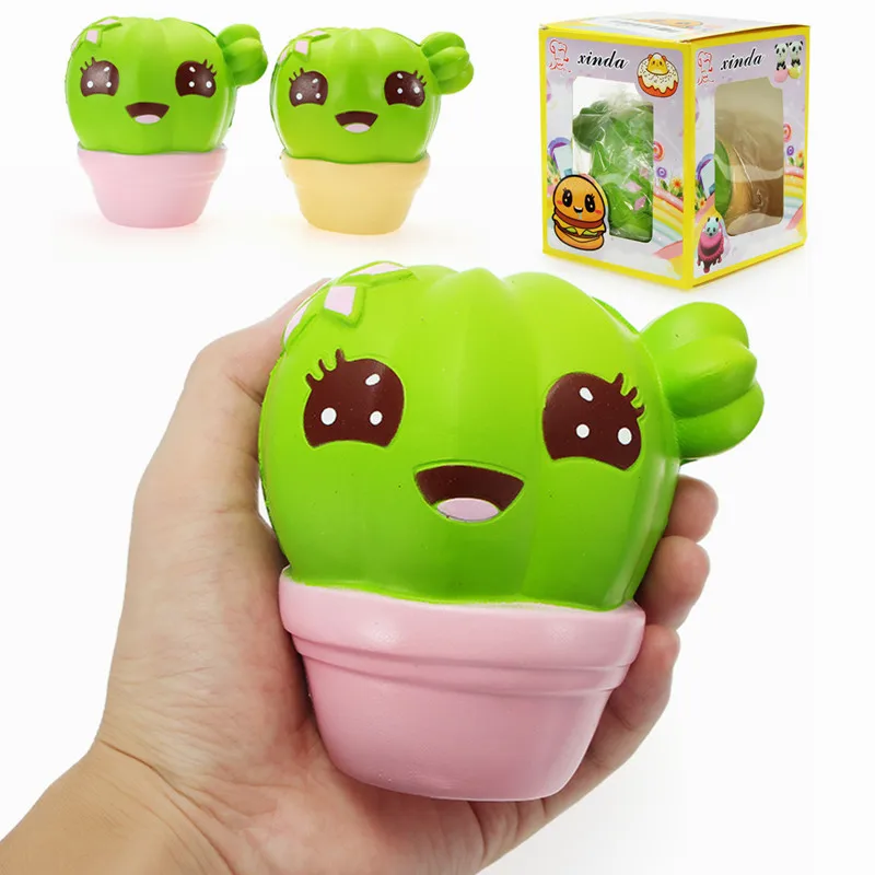 2 цвета Новый Xinda Squishys кактус завод 11 см мягкий медленно растет с упаковочной
