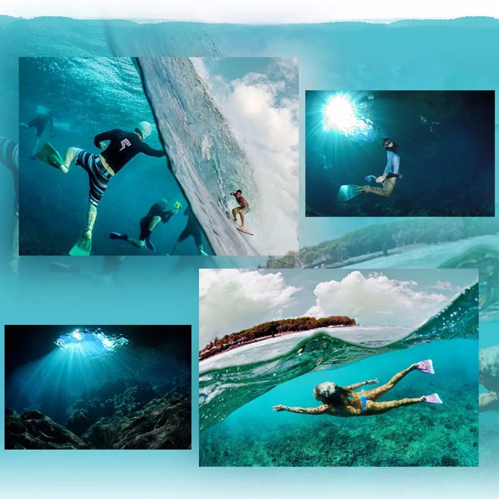 PU218 Shockproof Protective Diving Shell Box Underwater Waterproof Camera Housing Case Cover For GoPro HERO4 HERO5Session | Электроника
