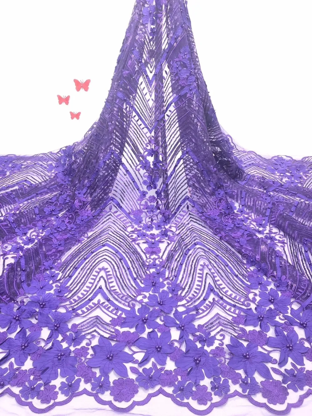 French lace mesh fabrics 2019 African hot wedding dress | Дом и сад