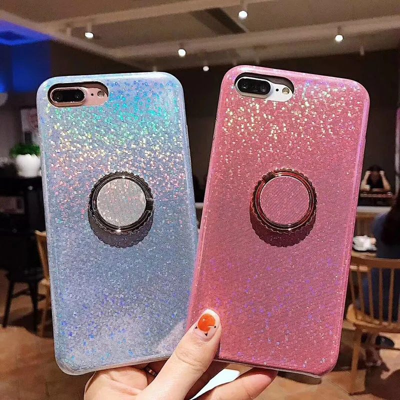 Модный Радужный лазерный мягкий чехол для iPhone X XS Max Xr 8 7 6 6S Plus Huawei P20 P30 Lite Mate20 Pro