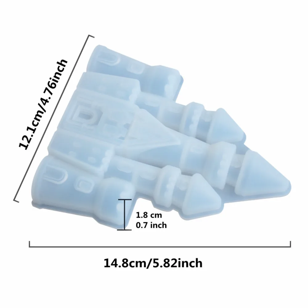 Замок глина формы эпоксидная смола силиконовая форма DIY кулон аксессуары печенье
