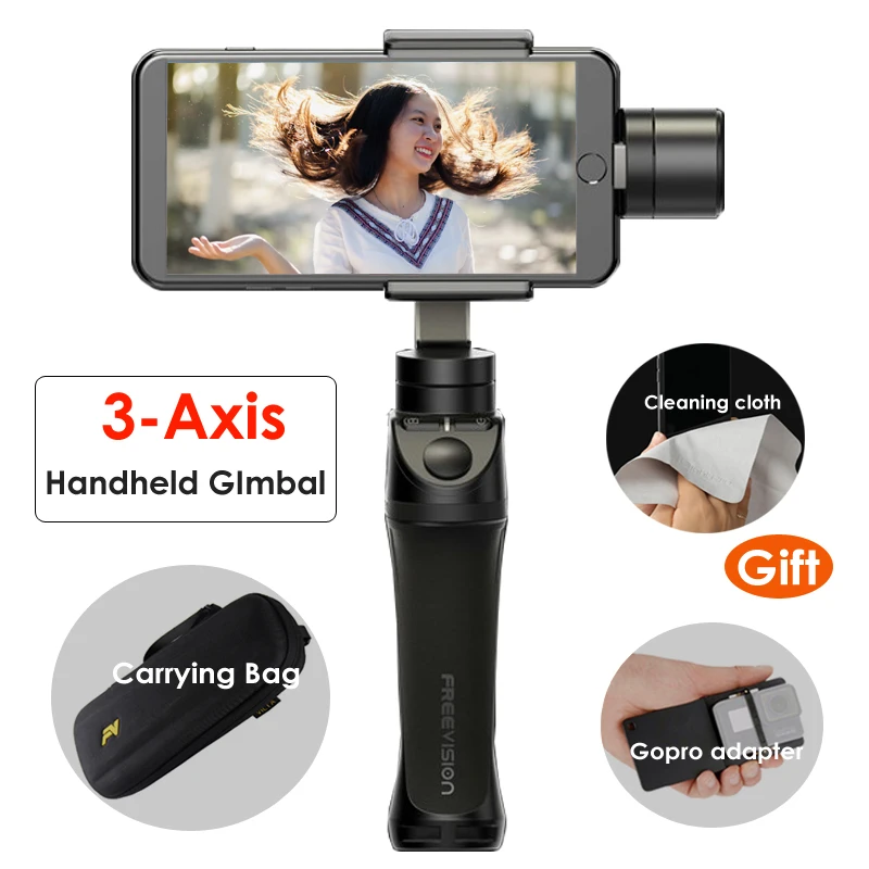 FreeVision VILTA мобильный 3 оси ручной карданный стабилизатор для iphone Xs X samsung S7 S8