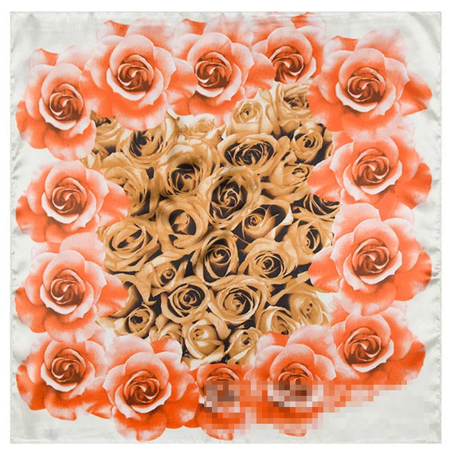 Новое поступление! 60*60 см европейский бренд стиль женский Шелковый квадратный