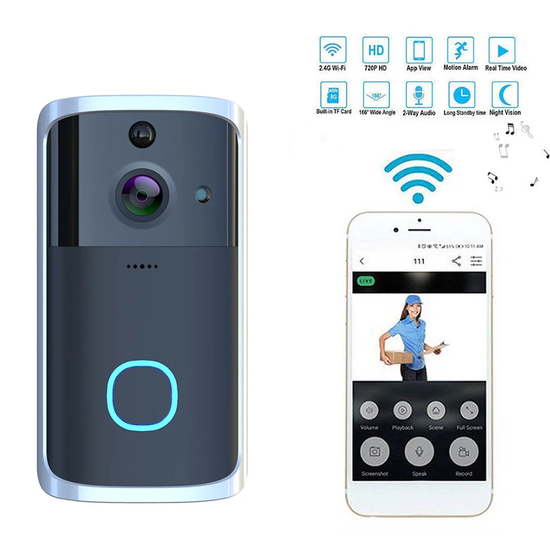 Wireless IP Wifi Video Door Bell Intercom WIFI Doorbell Smart WI-FI For Apartments |
