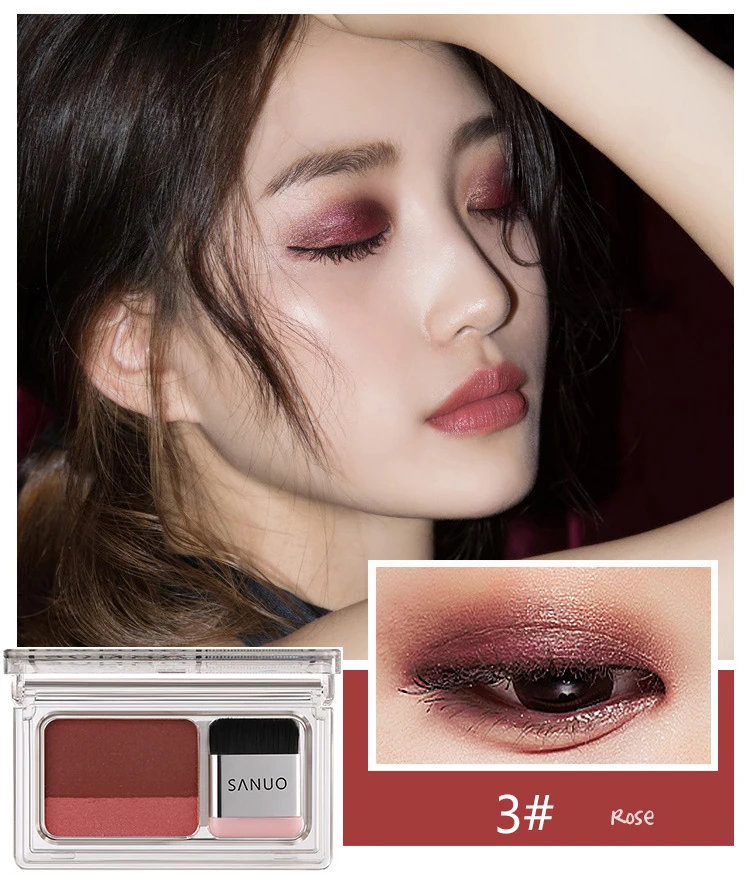 Двухцветные тени для век Lazy people Dichroic Eye Shadow жемчужный светильник двухслойные градиентные изменения глаз диск для теней 3 секунды макияжа