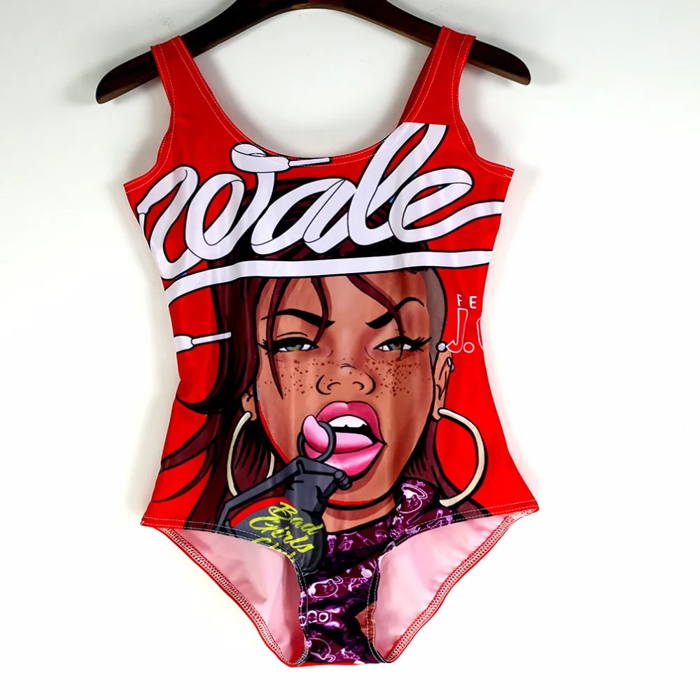 Новинка 1157 года сексуальный летний цельный костюм для девочек с милым красным