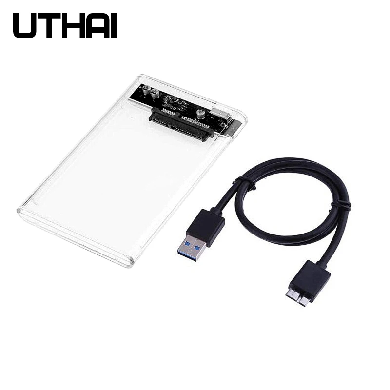UTHAI G06 USB3.0 HDD корпус 2,5 дюймов последовательный порт SATA SSD жесткий диск коробка Поддержка 6 ТБ Прозрачный Мобильный Внешний HDD Чехол
