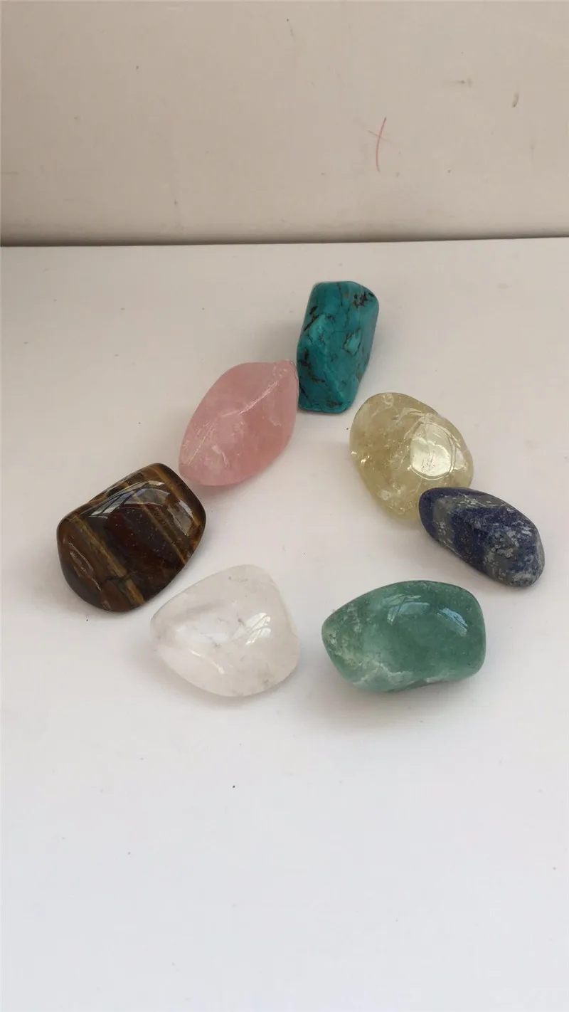 Энергетические кристаллы 7 Чакра драгоценный камень сушильный цитрин прозрачный