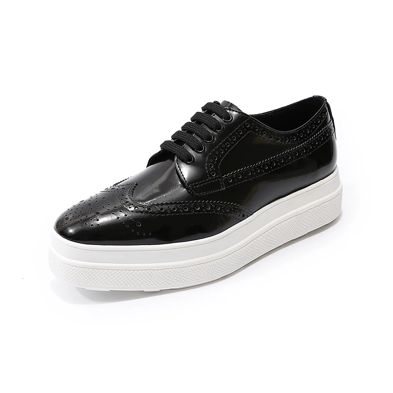 Модные брендовые женские оксфорды на плоской подошве повседневные Прогулочные