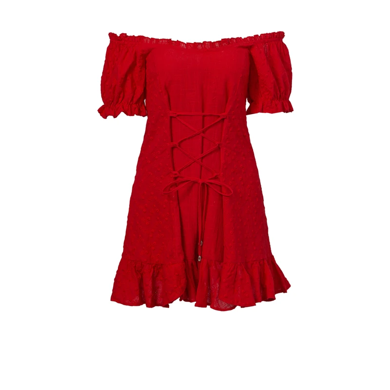 Женское Повседневное платье с коротким рукавом однотонное без бретелек