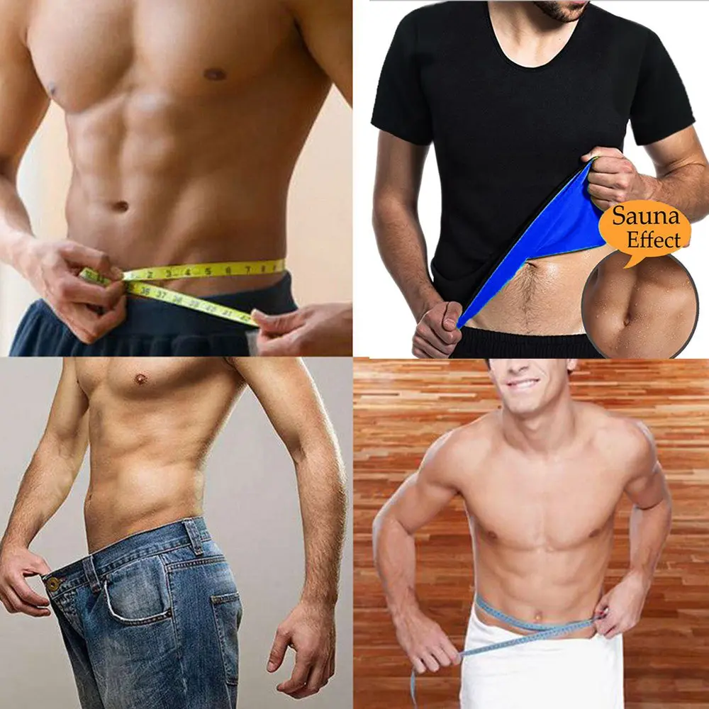 Palicy S-XXXL Plus Size Slim Waist Neoprene Bodyshaper T Shirt Sauna Suit Sweat Wetshirt for Weight Lose Tank Top Shapewear