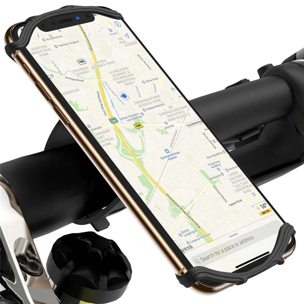 Вращающийся на 360 градусов велосипедный держатель для телефона Универсальный