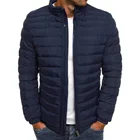 ZOGAA Лидер продаж, мужские зимние куртки, нагрудный Изысканный карман, простой подол, практичная Водонепроницаемая парка на молнии, высокое качество
