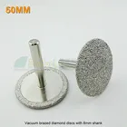DIATOOL 2pcspk Diameter 50mm Vacuum Brazed Diamond Discs With 8mm Shank 2