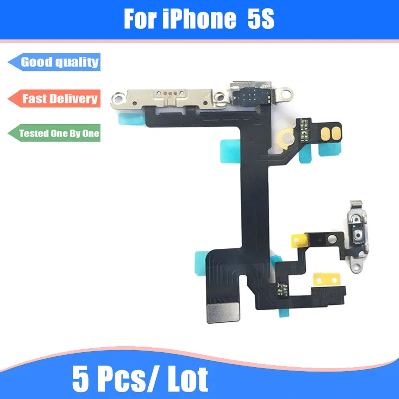 Гибкий ленточный кабель с металлическим кронштейном для iPhone 5S 5 шт. | Мобильные