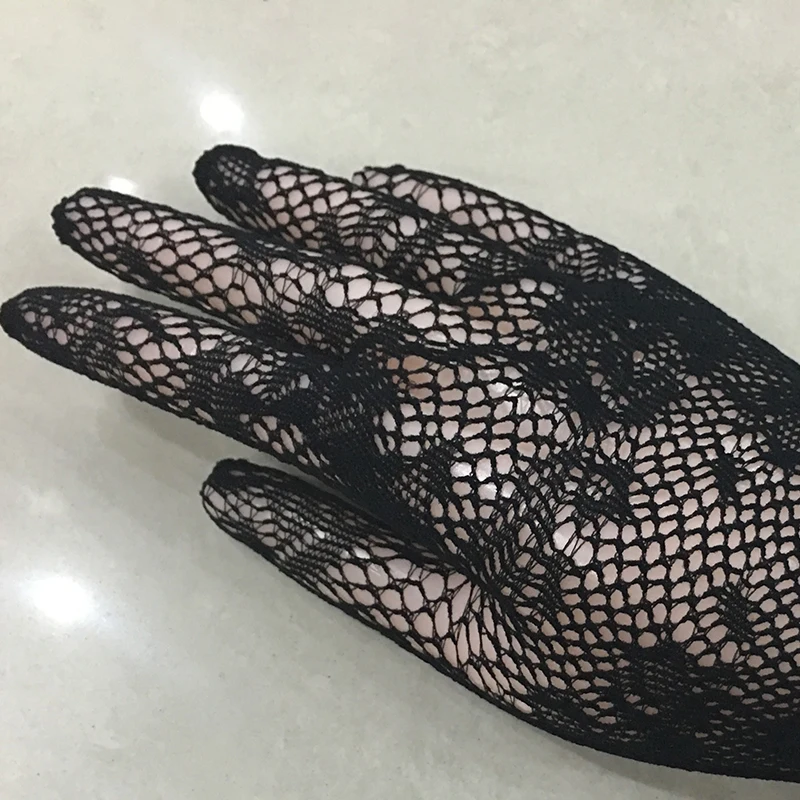 Сексуальные прозрачные кружевные эластичные перчатки рукав для невесты