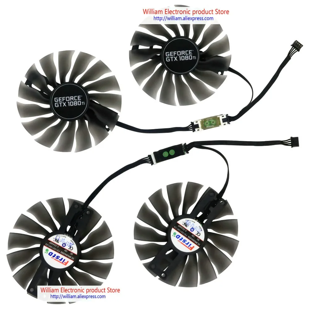 FD10015H12S DC12V 0.55A для PALIT GTX1080Ti/1080/1070Ti/1070 Вентилятор Охлаждения видеокарты
