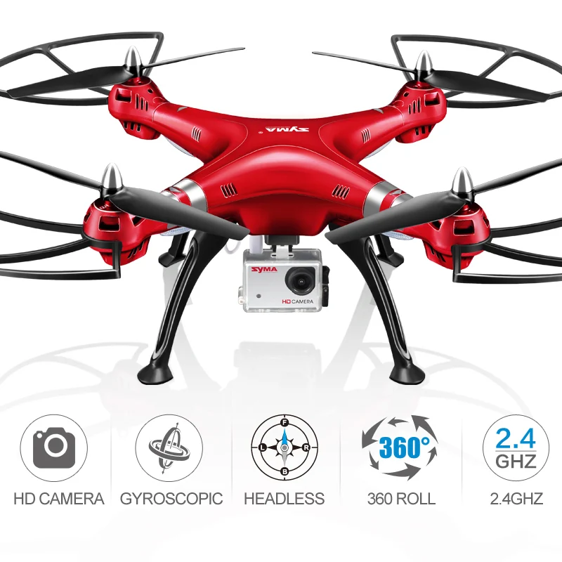 SYMA X8HG RC Квадрокоптер контроллер Дрон видео с камерой 8MP HD 2 4G 4CH вертолет пульт