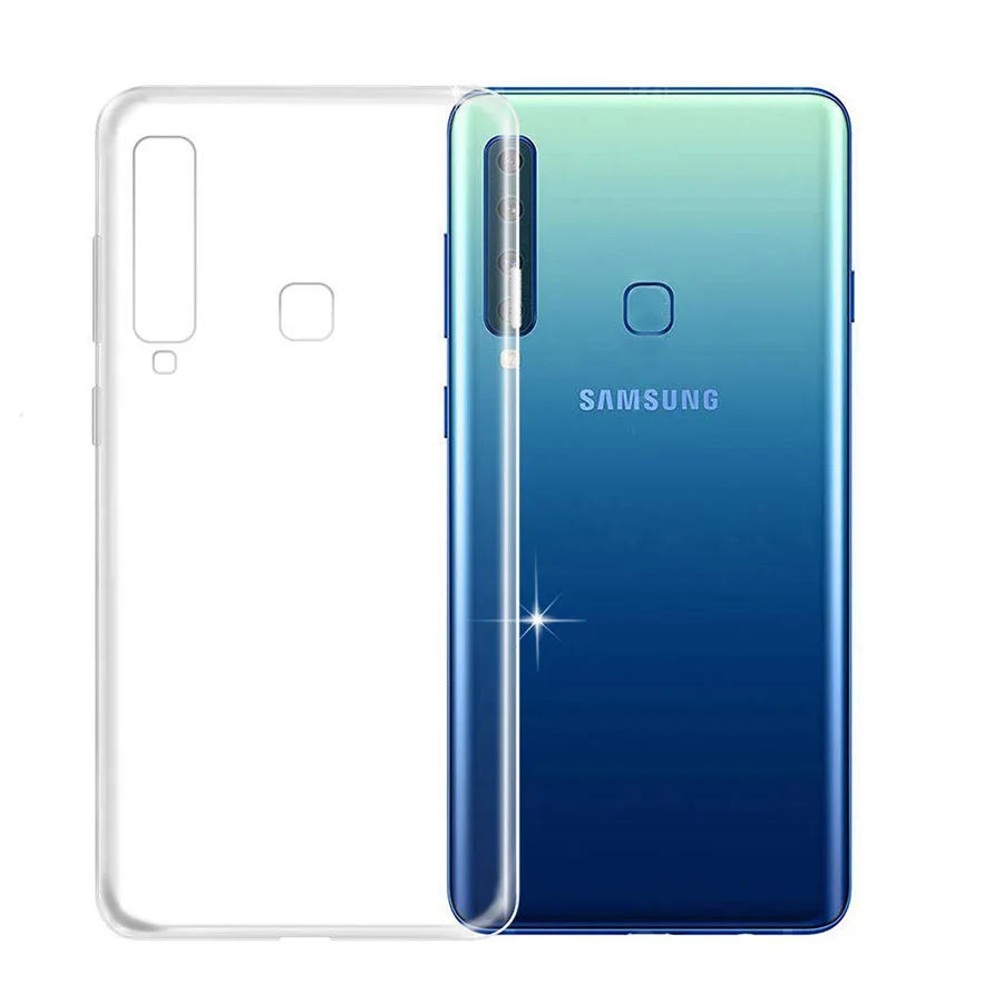 Ультратонкий Прозрачный чехол для samsung A9 2018 прозрачный силиконовый мягкий из ТПУ