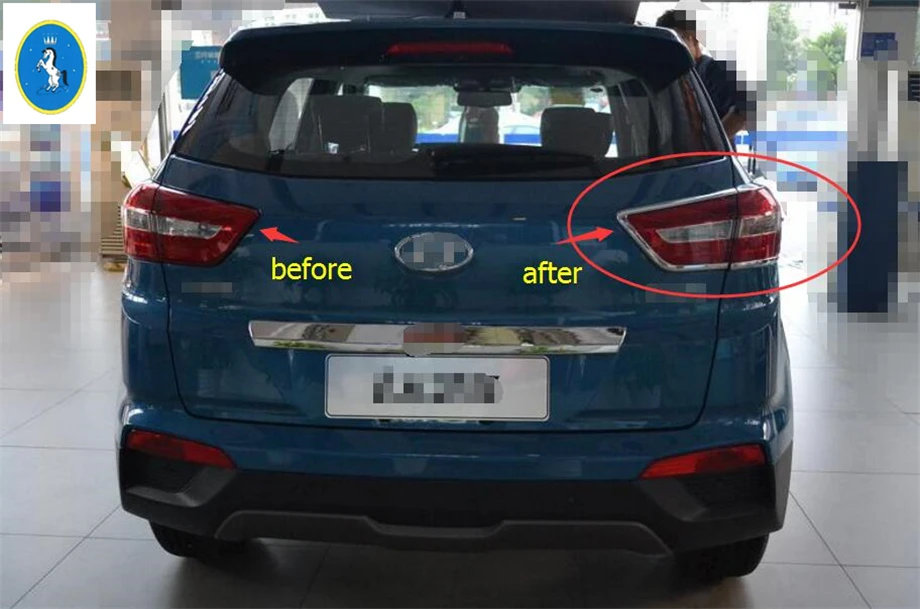 Yimaautotrims авто аксессуары задние фонари лампы украшение крышка отделка 4 шт ABS для