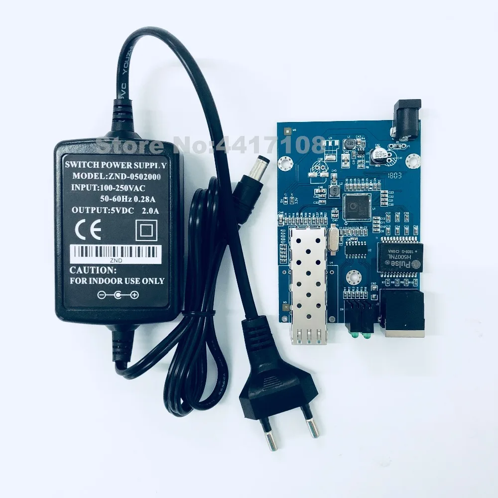 SFP оптоволоконный конвертер RJ45 гигабитный GPON/OLT медиа 1000 Мбит/с волоконно